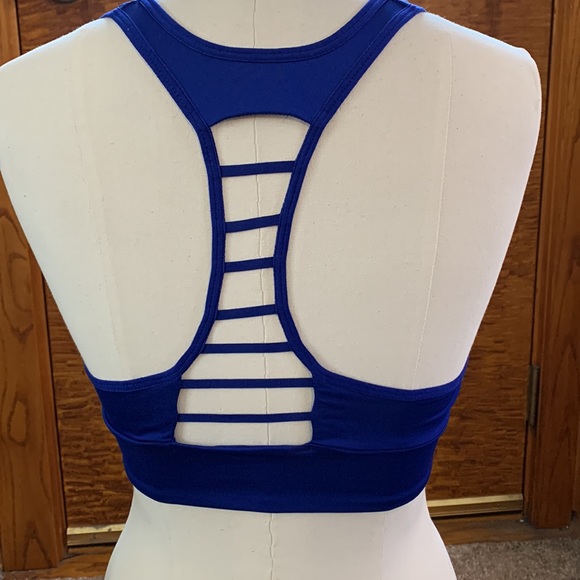 Victoria’s Secret Victoria Sport | Blue Braided Middle Support Racerback Bra - Picture 4 of 10